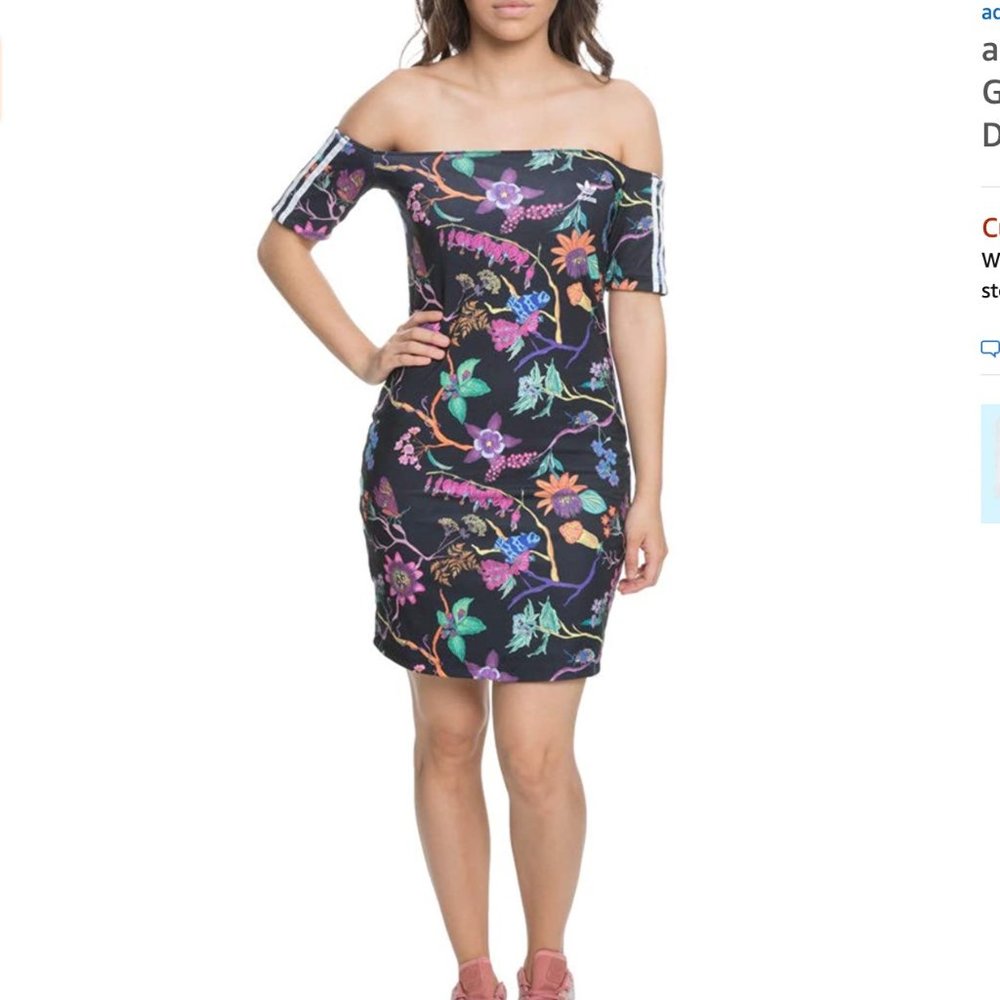 NWT - Adidas - Poisonous Garden Reversible Dress - Picture 4 of 4